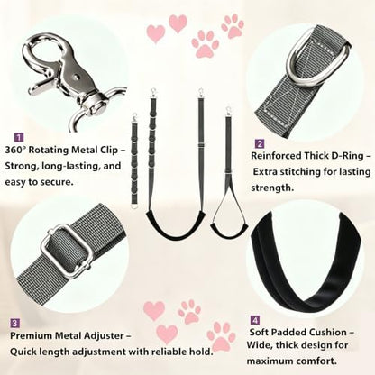 Dog Grooming Belly Straps Belly Band & Loop Extension Set - Image 2