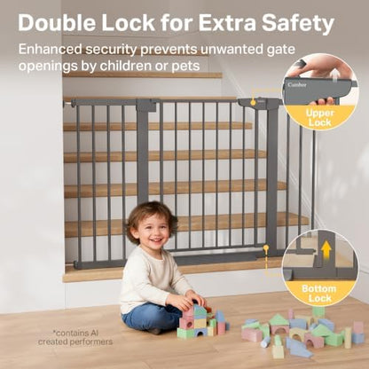 Cumbor 30-51.5 in Extra Wide Baby Gate - Image 3