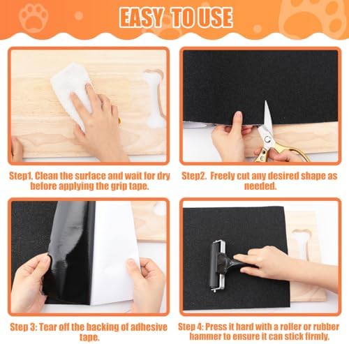 6 PCS Pet Nail Self Adhesive Replacement Emery Paper, 10in*17.7in - Image 5