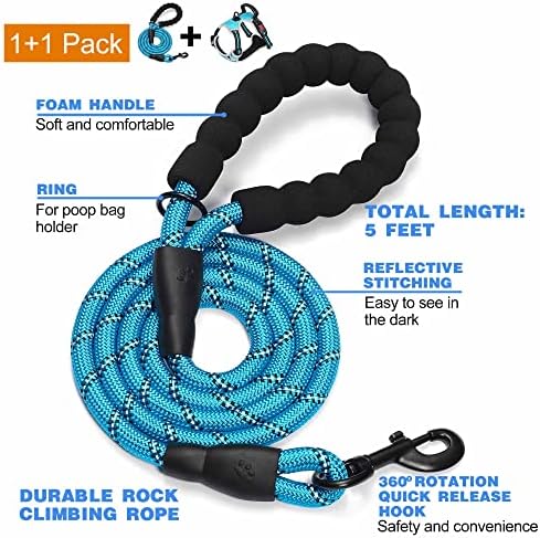 tobeDRI No Pull Dog Harness Adjustable Reflective Oxford Easy Control Medium - Image 2
