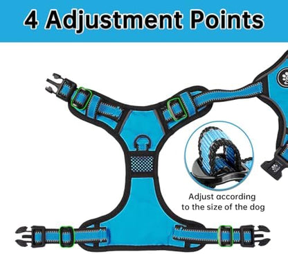 NESTROAD Dog Harness for Medium Sized Dog, No Pull Dog Vest Harness Set - Image 2