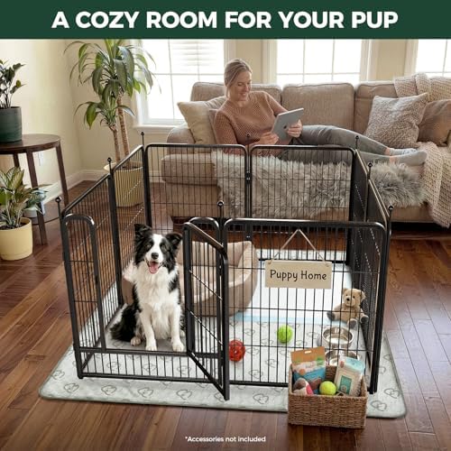 FXW Rollick Dog Playpen with Washable Pee Pad, 8 Panels - Image 4