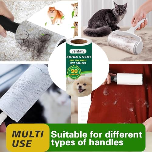 Extra Sticky Lint Roller Refills, Fits Most 3.9"-4" Standard Size Lint Roller - Image 5