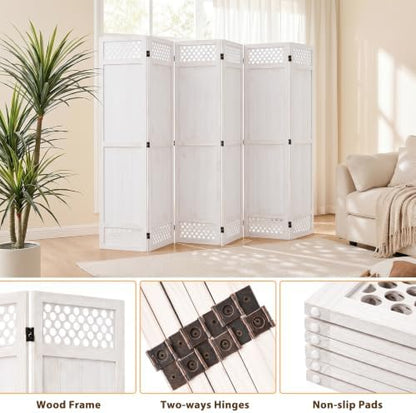 Wood Room Divider Privacy Screen - Image 2