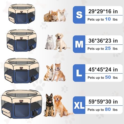 Aivituvin Dog Playpen, Foldable Pet Play Pens - Image 5