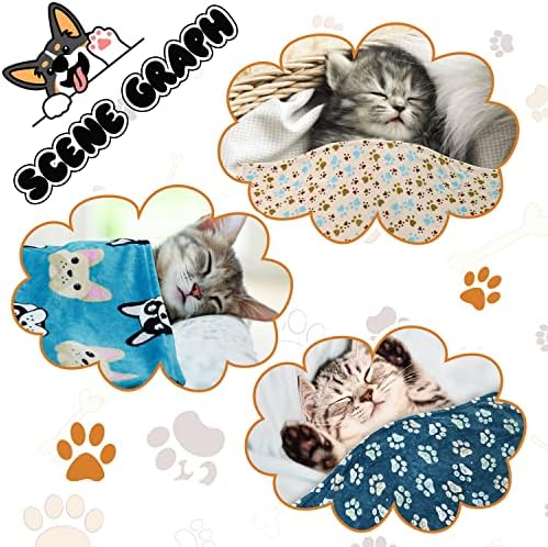 Rezutan Small Dog Blanket, Soft Puppy & Cat Flannel 3 Pack - Image 6