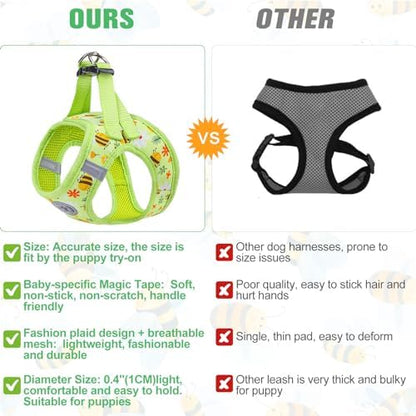 BEAUTYZOO Small Dog Harness and Leash Set, No Pull Puppy Pet Vest - Image 5