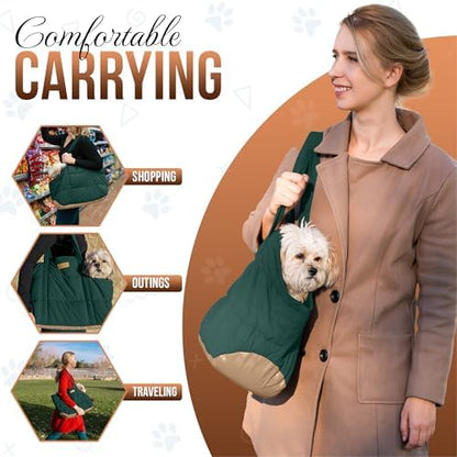 Plush Dog Purse Carrier for Small Dogs, Soft Tote - Image 2