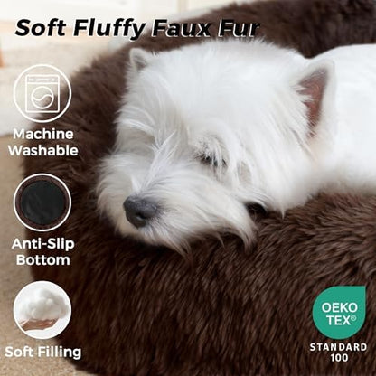 Calming Round Dog Bed & Cat Bed - Image 3