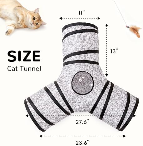 Tempcore Cat Tunnel, 3-Way Collapsible Toy - Image 2