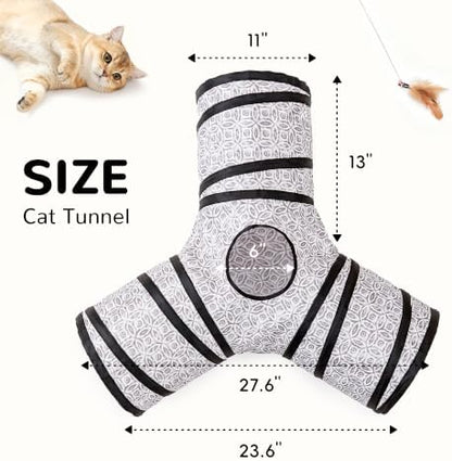 Tempcore Cat Tunnel, 3-Way Collapsible Toy - Image 2