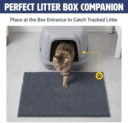 Muddy Mat® | Large Cat Litter Mat 36"x60", Litter Trapping Mat, Super Absorbent - Image 3