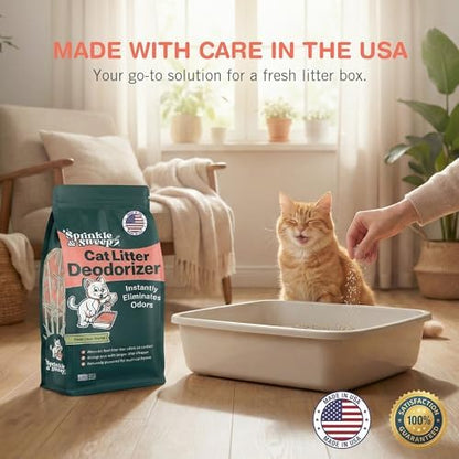 Sprinkle & Sweep: Litter Box Deodorizer - 8oz Bag - Cat & Kitten Home Odor - Image 6