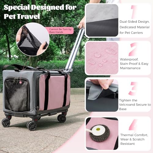 3-Sided Expandable Rolling Pet Carrier - Image 5