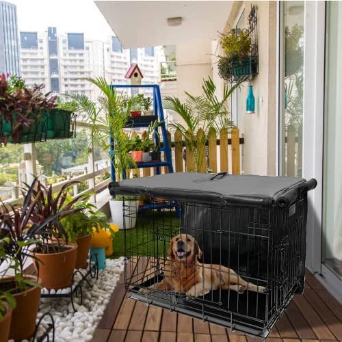 Dog Crate Cover 48 Inch Waterproof 600D Oxford - Image 6