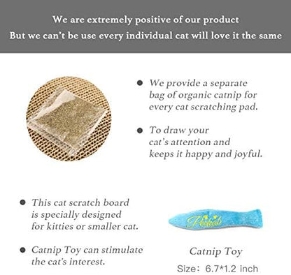 PEEKAB Cat Scratcher Cardboard Reversible Cat Scratch pad Kitty Corrugated - Image 6