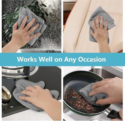 HOMEXCEL 150PK Microfiber Cleaning Cloth, Cleaning Rag - Image 5