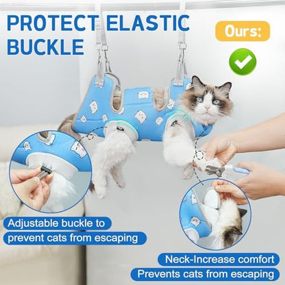 Supet Cat Grooming Hammock Harness - Image 3