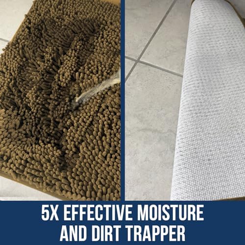 Muddy Mat Chenille Bathroom Rugs Quick Dry Microfiber Mats Non Slip Washable - Image 3
