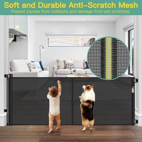 Reinforced 60" Wide Retractable Baby Gates - Image 6