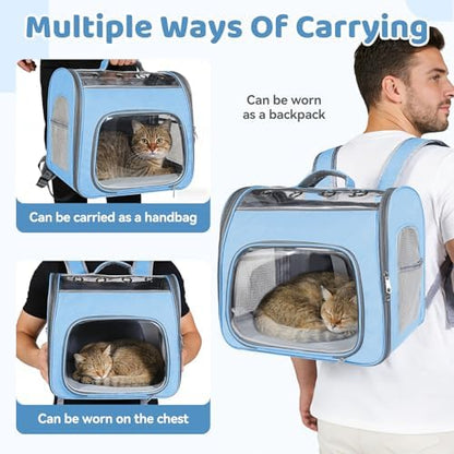 Airline Approved Cat Soft-Sided Carrier Backpack Up to 12 lbs - Image 5