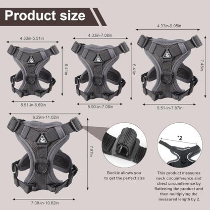 shudyear Cat Chest Harness and Leash Set Adjustable Anti-Escape Soft Mesh Cat - Image 5