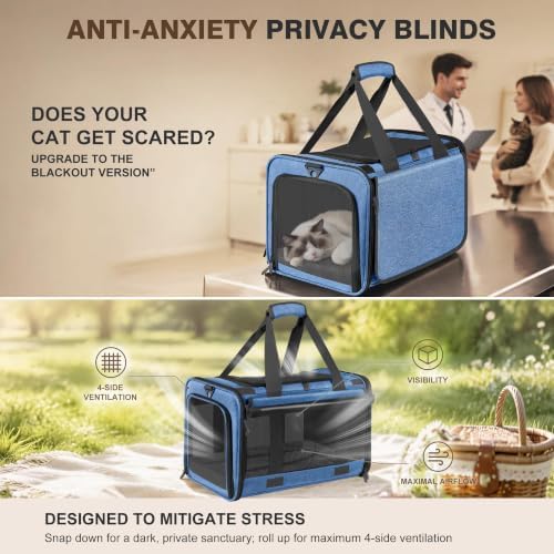 Soft Sided Cat Carrier for Anxious Pets - Image 2
