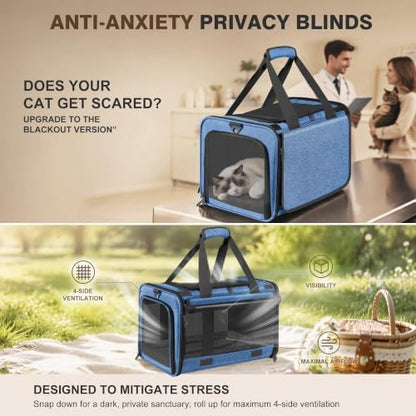 Soft Sided Cat Carrier for Anxious Pets - Image 2