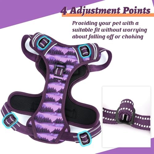 HEELE Dog Harness, No Pull Adjustable Padded Reflective Harness - Image 6