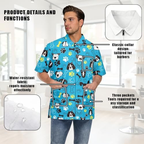 Funny Print Barber Jackets & Smocks - Image 7