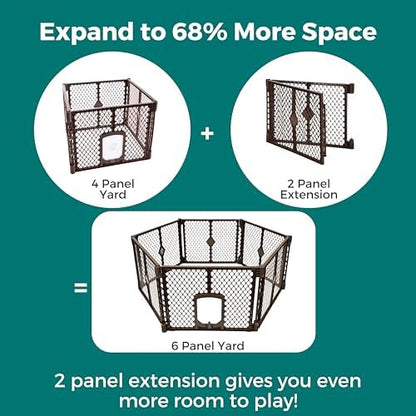 MyPet 2-Panel Extension for Petyard Passage: Made in USA. Freestanding. - Image 2