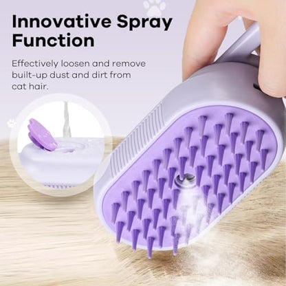 Cat Steam Brush for Shedding, 4 in 1 Brushs - Image 3