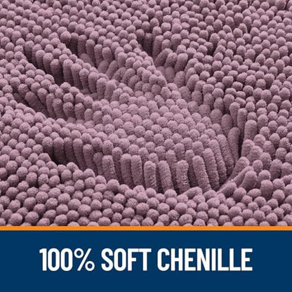 OLANLY Bathroom Rugs 36x24, Extra Soft Absorbent Chenille Bath Rugs - Image 3