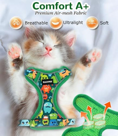 Halypet Cat Harness and Leash Set, Escape Proof Adjustable Harness - Image 6