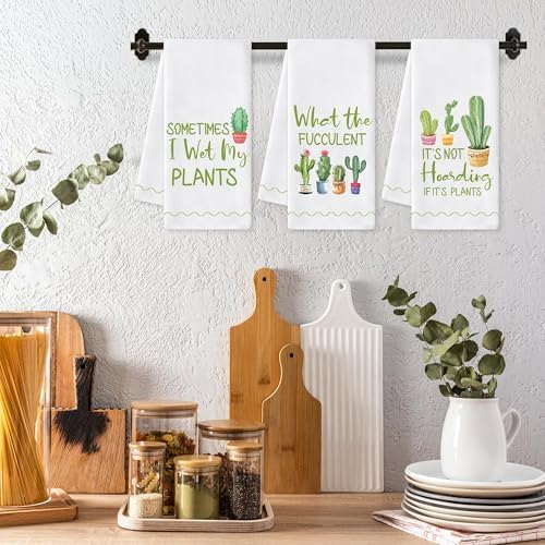 Cactus Potted Kitchen Hand Towels - Image 6