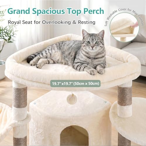 Cat Tree, 81.1" Skyward Corner Cat Tower - Image 3