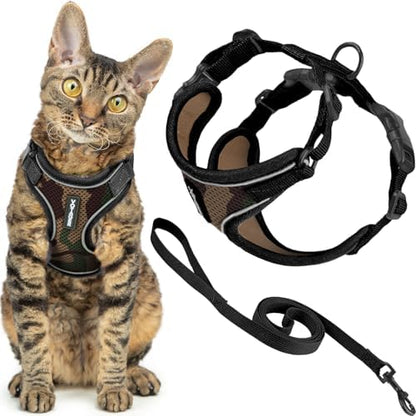 Voyager Escape-Proof Step-in Cat Harness & Leash by BestPetSuppliesLLC