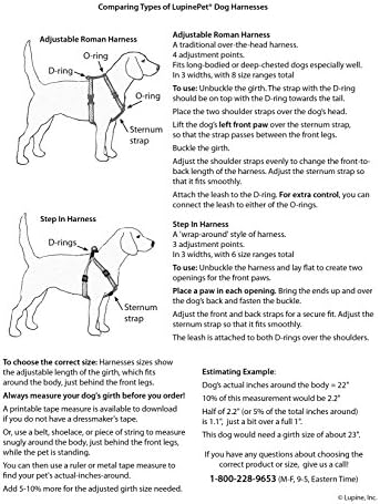 LupinePet Basics 1" Purple 19-28" Step In Harness - Image 4