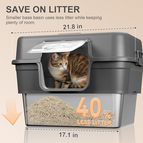 2PACK Stainless Steel Litter Box - Image 5