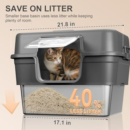 2PACK Stainless Steel Litter Box - Image 5
