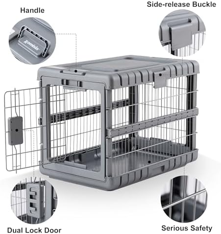 ZOMISIA 36" L Collapsible Dog Crate - Image 5