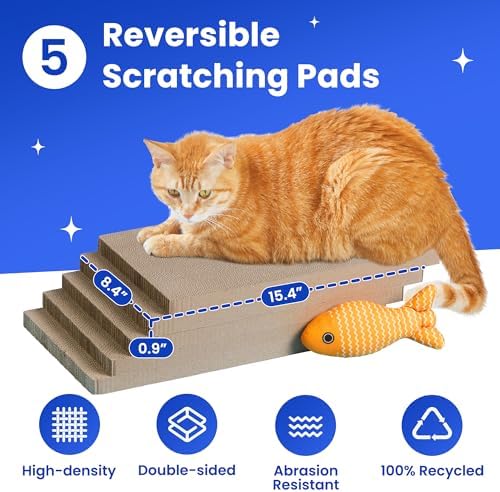 5-Pack Double-Sided Cat Scratchers - Image 3