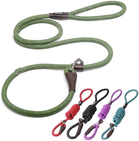 Fida Slip Lead Dog Leash 5 Pack, 6 FT x 1/2" Dog Training Leash by Fida