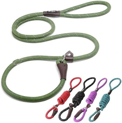 Fida Slip Lead Dog Leash 5 Pack, 6 FT x 1/2" Dog Training Leash by Fida