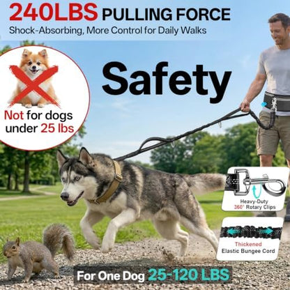 Hands Free Dog Leash, 240LB Heavy Duty Retractable - Image 2