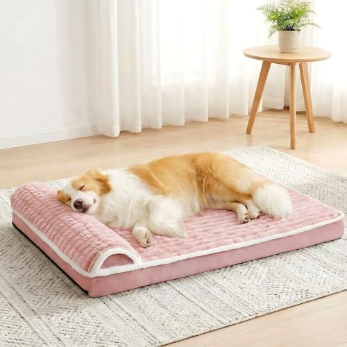 Orthopedic Large Dog Bed Pillow Pet Sofa Bed 42''X28'' Pink by Unknown