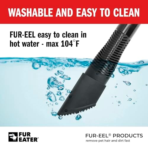 Fur-EEL PRO 1.0 Pet Hair Vacuum Attachment, Rubber Pet Hair Remover - Image 5