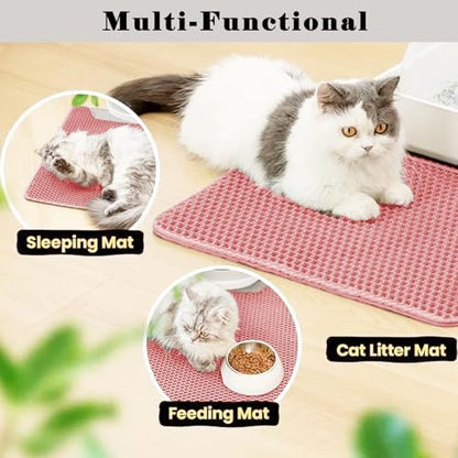 Cat Litter Mat, Honeycomb Double Layer Litter Trapping Mat - Image 6