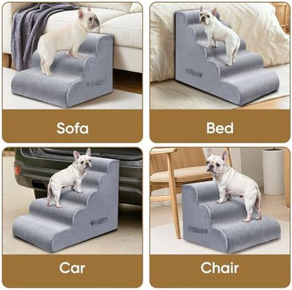 PAWSCRAT 5-Step Pet Stairs for High Beds & Sofas, 22.8''H Dog Stairs - Image 7