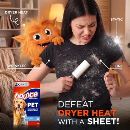 Bounce Pet Hair and Lint Guard Mega Dryer Sheets - Image 2